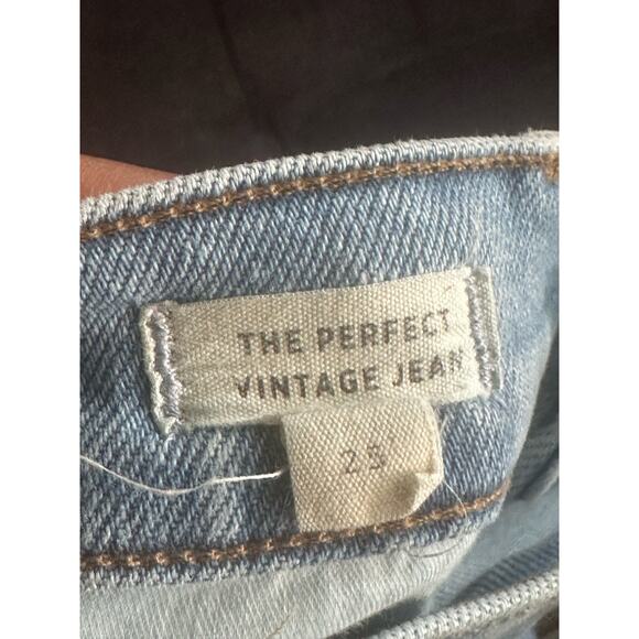 Madewell High Rise Jeans The Perfect Vintage Ripped Light Denim Women's Size 25 - Picture 7 of 7